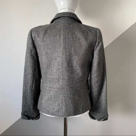 J Crew Wool Herringbone Blazer Jacket Fall - Picture 7 of 9